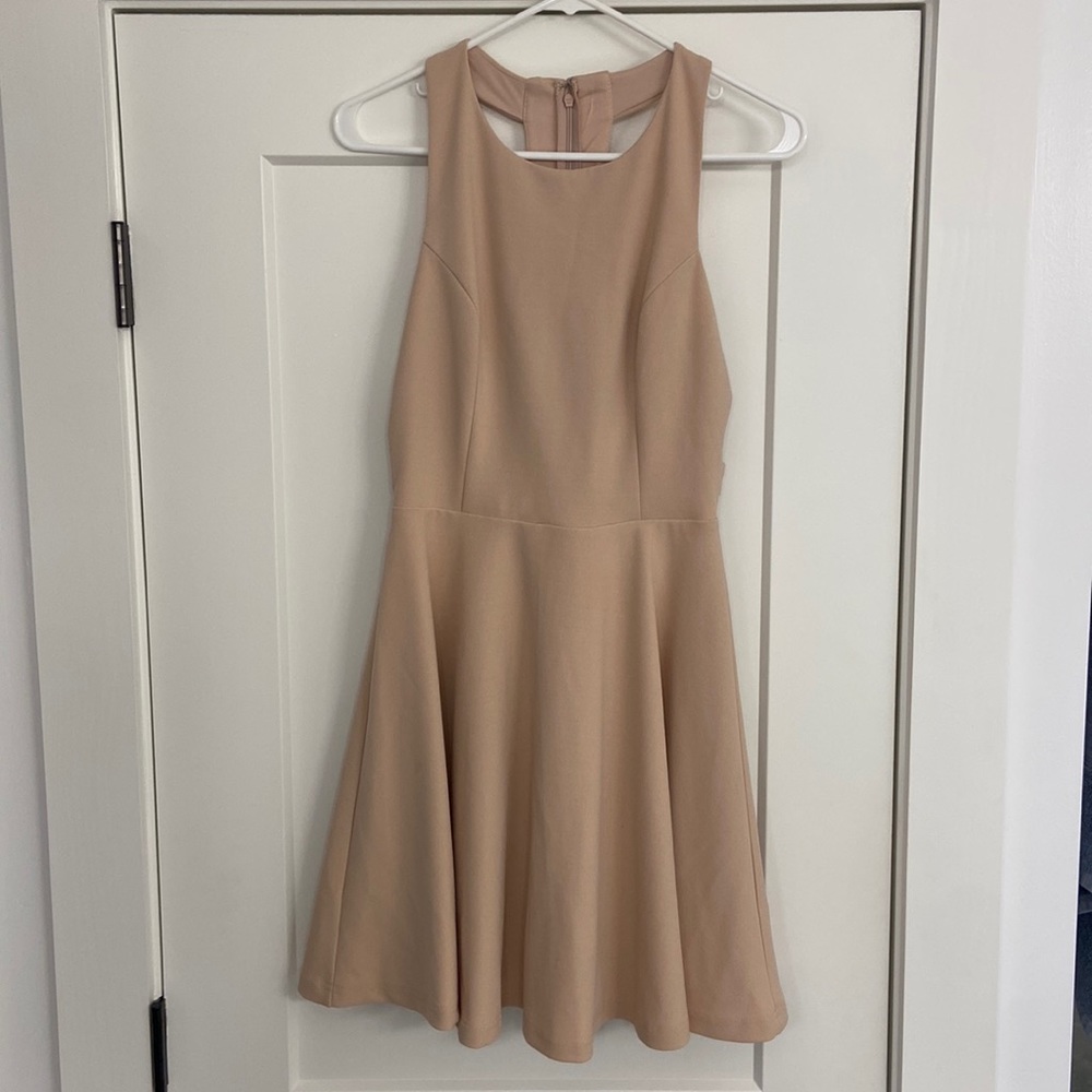 Lulus Cream backless Dress